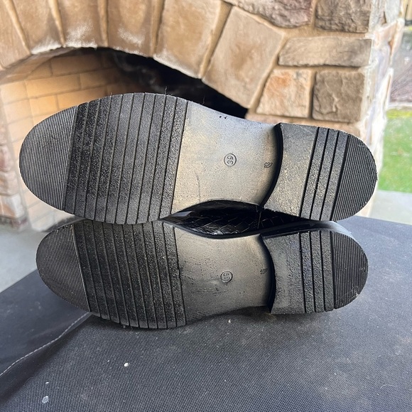 Ilse Jacobsen Black Croc Pattern Boots Size 39 - Picture 5 of 6